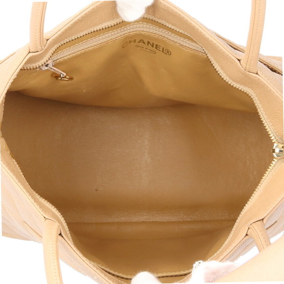 Chanel Reprint Caviar Skin Tote Bag Beige - Picture 6 of 7